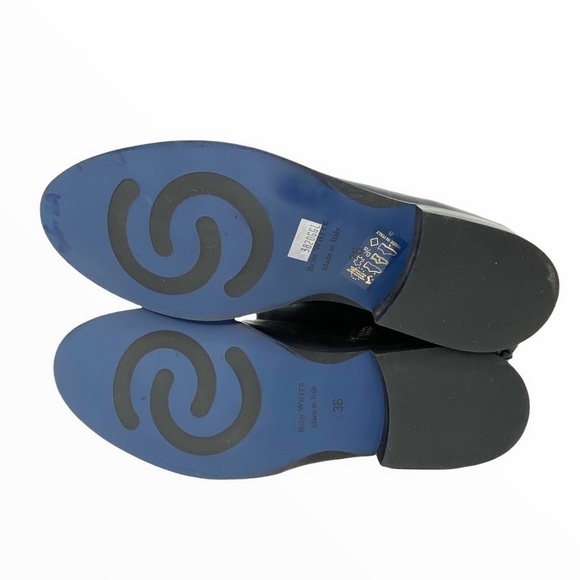 Ron White Boots Size 5.5 Piper Over The Knee OTK Black Leather Snake Pattern New - Picture 6 of 11